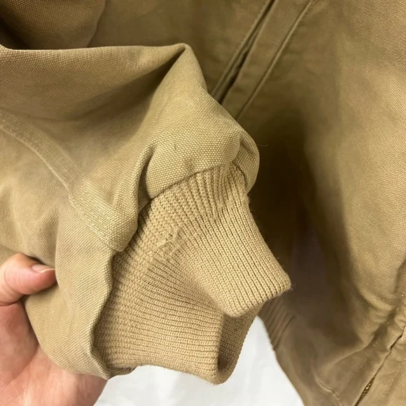 CARHARTT Vintage Sandstone Santa Fe Jacket Quilt Lined XXL Tall - Picture 4 of 5